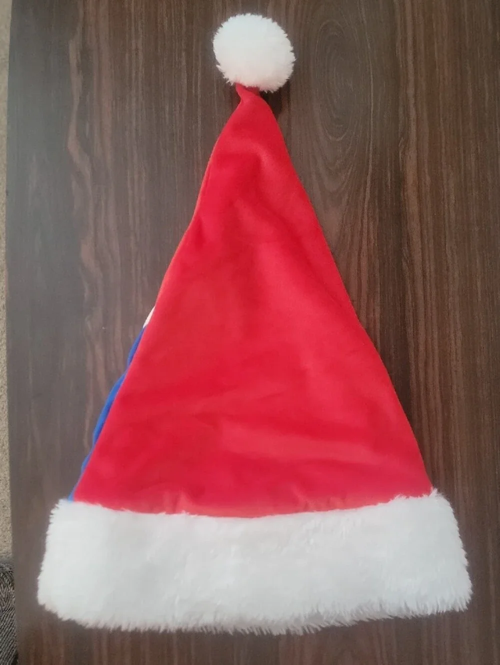 Phillies Red and Blue Holiday Santa Hat with Pom-Pom